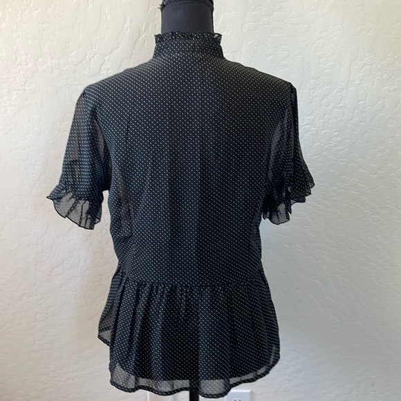 Polka dot peplum top - Picture 2 of 8